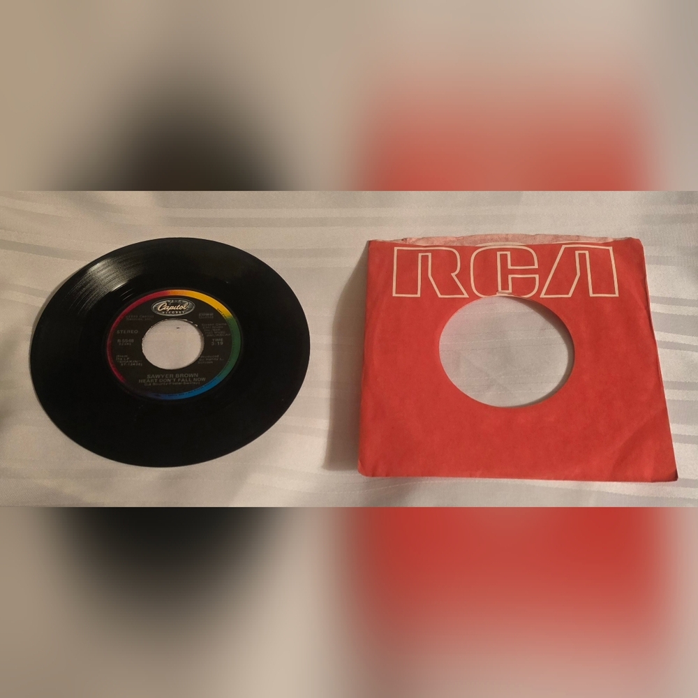 Sawyer Brown Heart Don't Fall Now That's A No No 1985 Capital vinyl 45 rpm